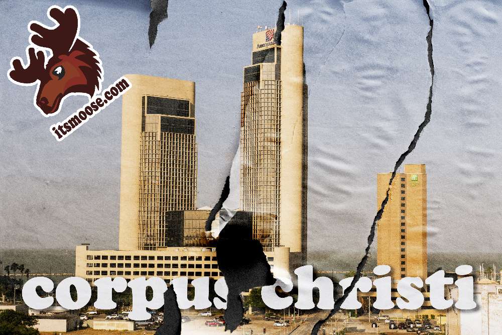 itsmoose.com corpus christi skyline grunge paper effect graphic design