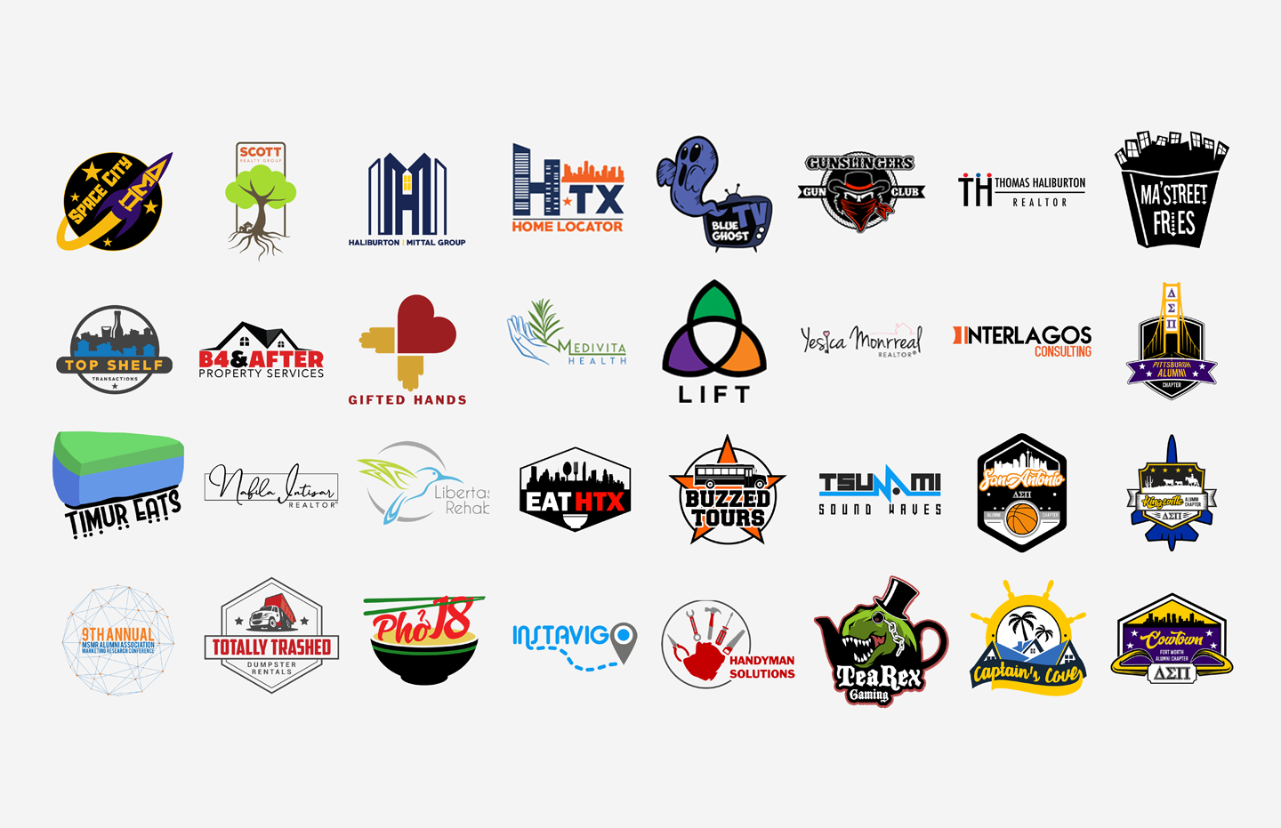 a graphic of different company logos ItsMoose.com made