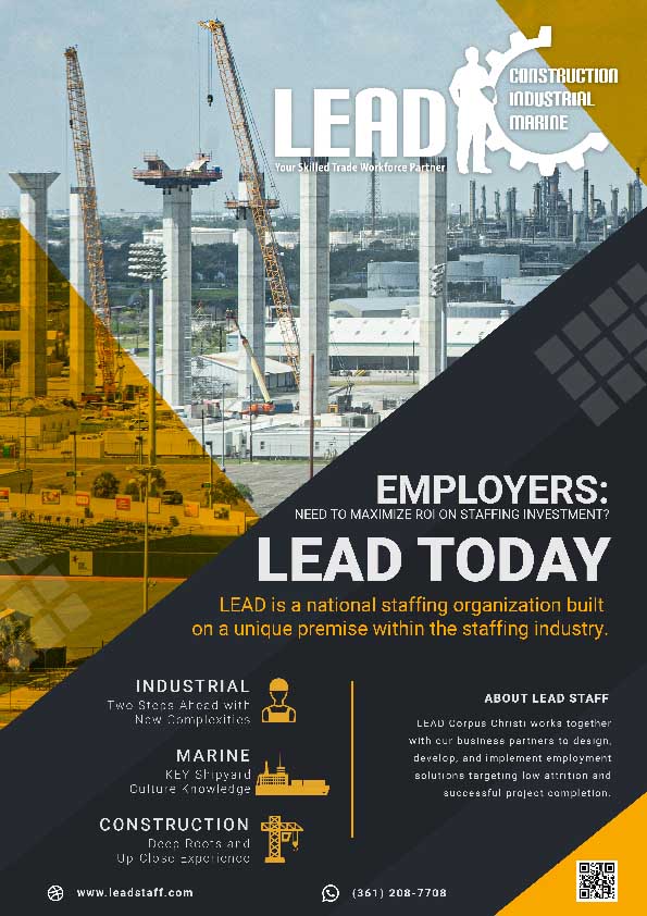 lead industrial staffing flyer for employers