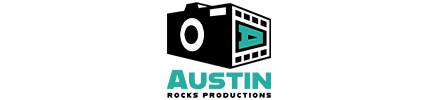 logo for austin rocks productions in austin, texas