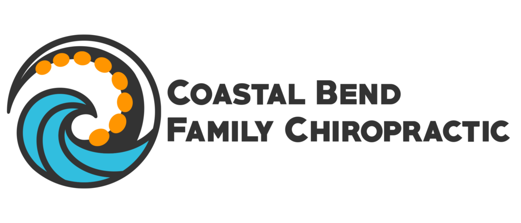 coastal bend family chiropractic brand logo design