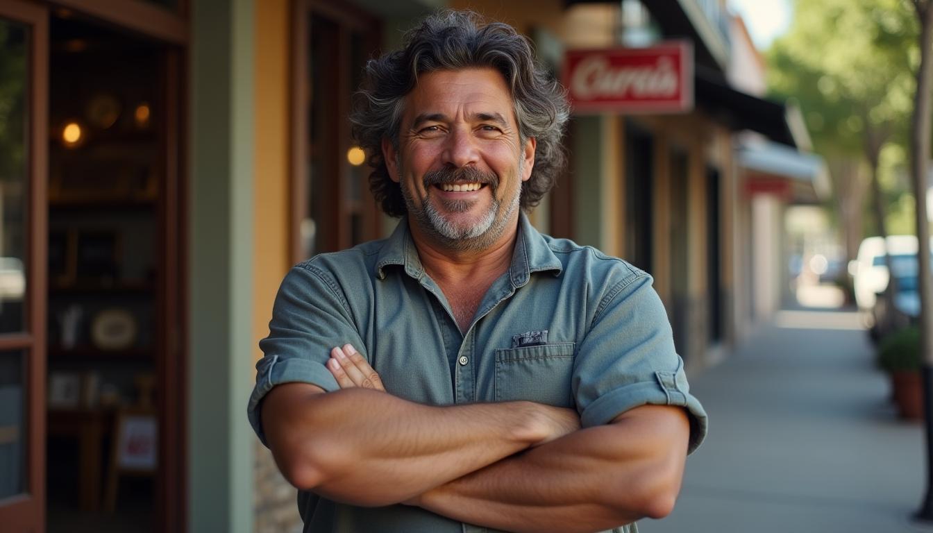 a 50 year old latin man, local business owner, smiling and crossing his arms in downtown Corpus Christi, Texas, SEO for startups article image