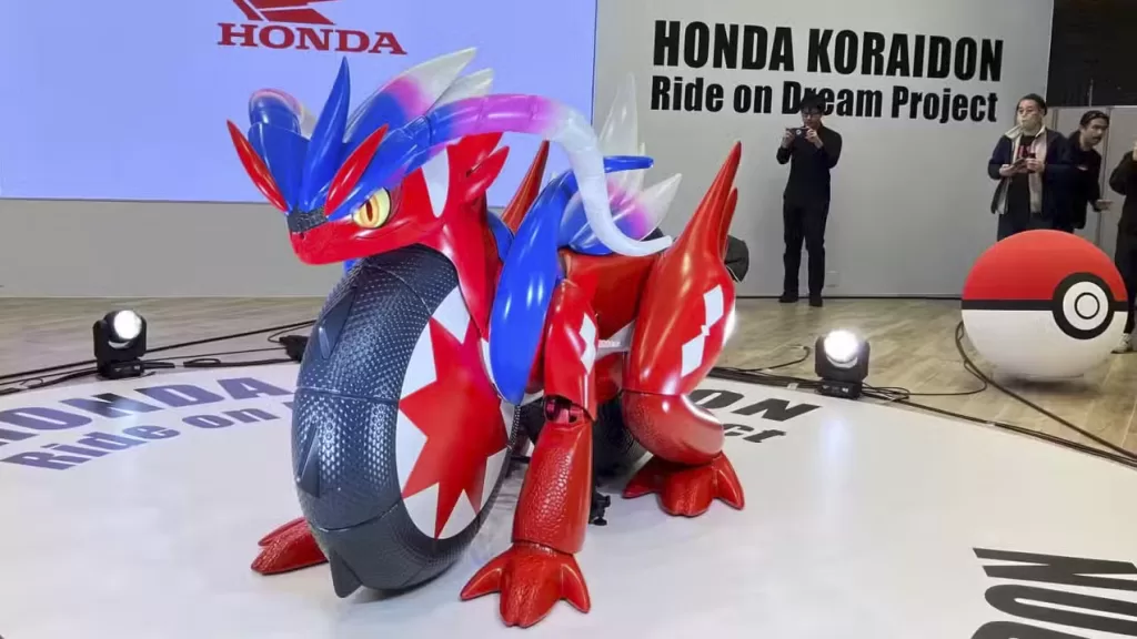 photo of life-size honda koraidon bike concept